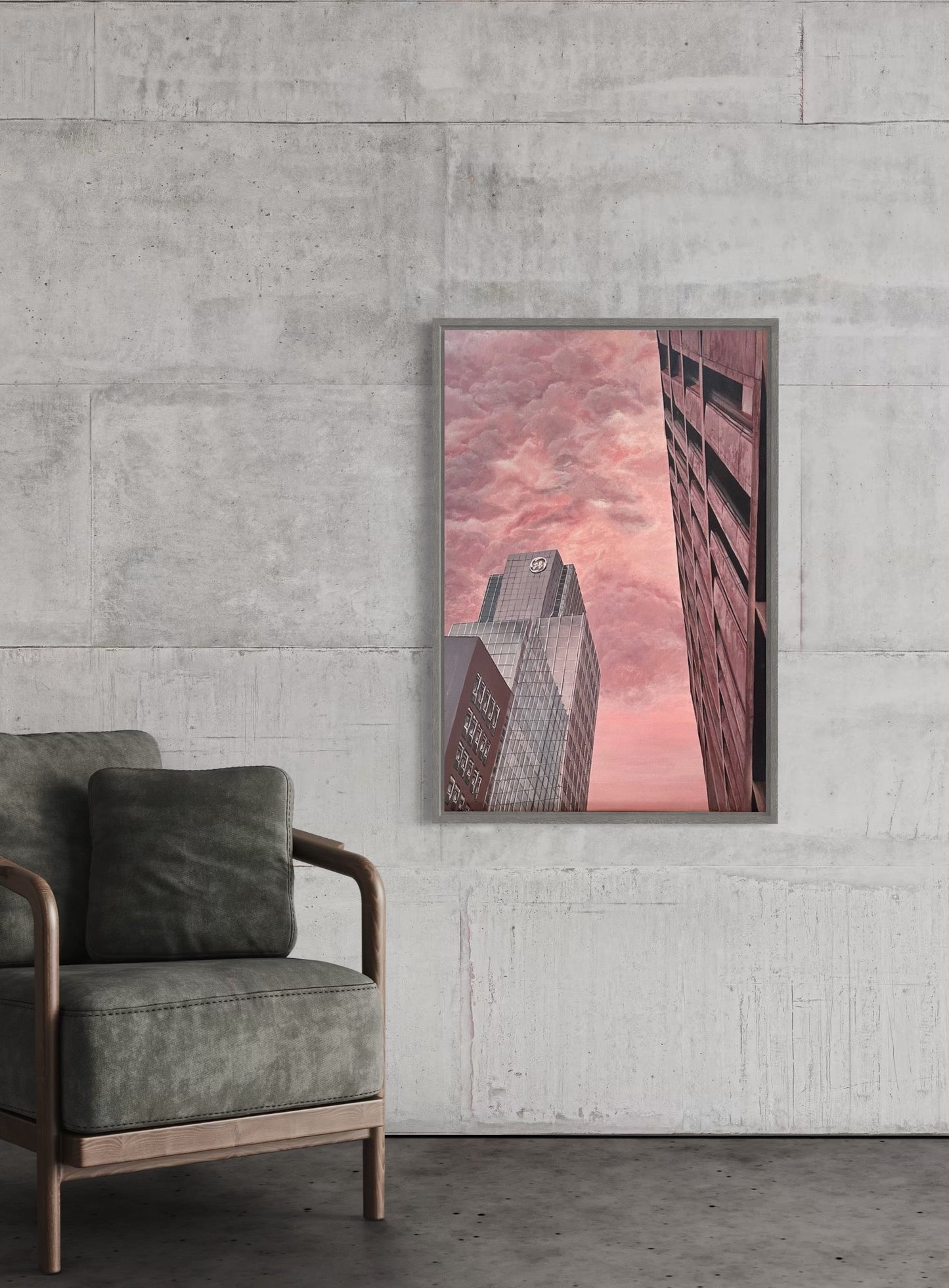 Concrete Jungle vs. Pink Skies 40x60
